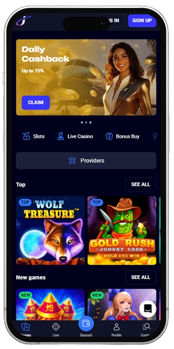 Jet4bet Casino Mobile App