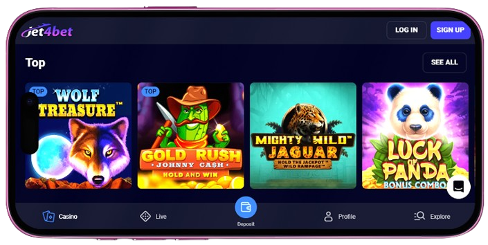 Jet4bet Casino App
